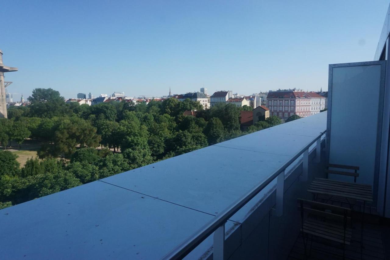 Augartenblick Penthaus 17 - Blick Zum Riesenrad Wina Bagian luar foto